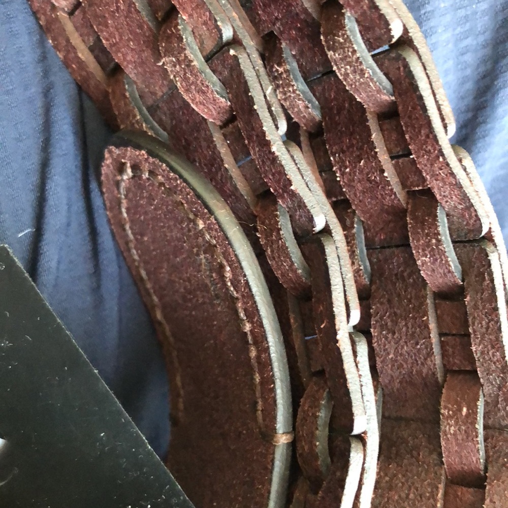 FRYE men’s leather belt size 40 - Picture 3 of 8